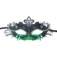 thumbnail image 1 of Máscara para hombre y mujer con cadena de diamantes de imitación, decoración de carnaval, adecuada para disfraces de fiesta, 1 of 3