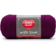 thumbnail image 3 of Red Heart With Love Boysenberry Yarn - 3 Pack of 198g/7oz - Acrylic - 4 Medium (Worsted) - 370 Yards - Knitting/Crochet, 3 of 3