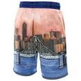 thumbnail image 3 of Unisex NBA & KidSuper Studios by Fanatics Royal Golden State Warriors Hometown Shorts, 3 of 4