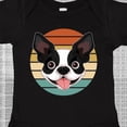 thumbnail image 4 of Inktastic Boston Terrier Dog Retro Sunset Boys or Girls Baby Bodysuit, 4 of 5