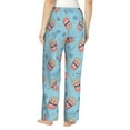 thumbnail image 2 of Bixox Women's I Am A Fan Popcorn Patterned Pajama Pants Loungewear, 2 of 5