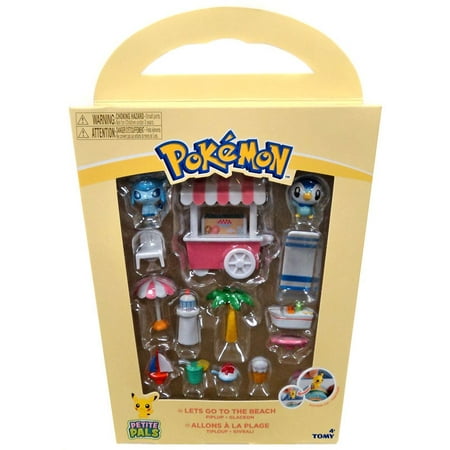 Pokemon Petite Pals Let's Go to the Beach Playset [Piplup &
