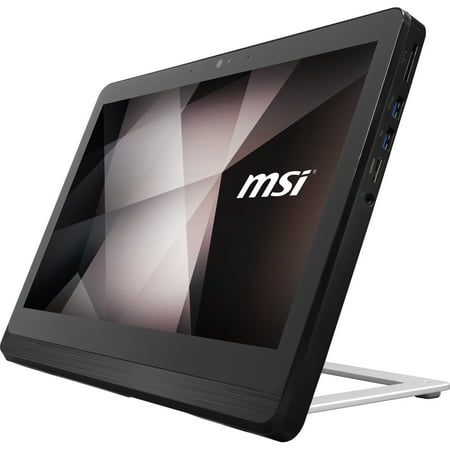 MSI 15.6" 720p Touchscreen4 All-In-One Computer, Intel Celeron N4000, 4GB RAM, 128GB SSD, Windows 11 Pro, Silver, Pro 16 Flex 8GL-089US