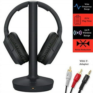 Rybozen wireless TV headphones with RCA or optical cable