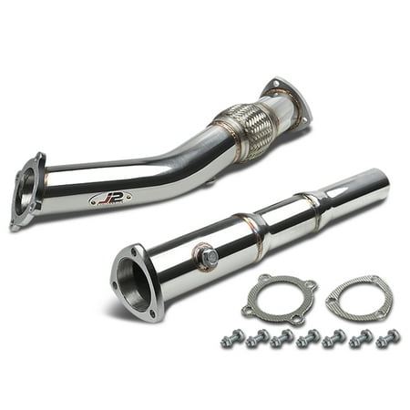 J2 Engineering For 1999 to 2005 Volkswagen VW Jetta / New Beetle / Golf MK4 MK5 A4 / A5 1.8L / 1.8T Engine Stainless Steel Exhaust Down Pipe Kit 00 01 02 03