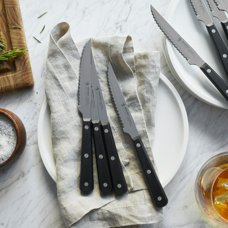  OAKSWARE Non Serrated Steak Knives Set of 8, 5 Inch