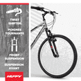 thumbnail image 2 of Huffy 24” Rock Creek Mountain Bike, Fits Riders 58” - 70”, Gray, Youth, Boy’s, 2 of 12