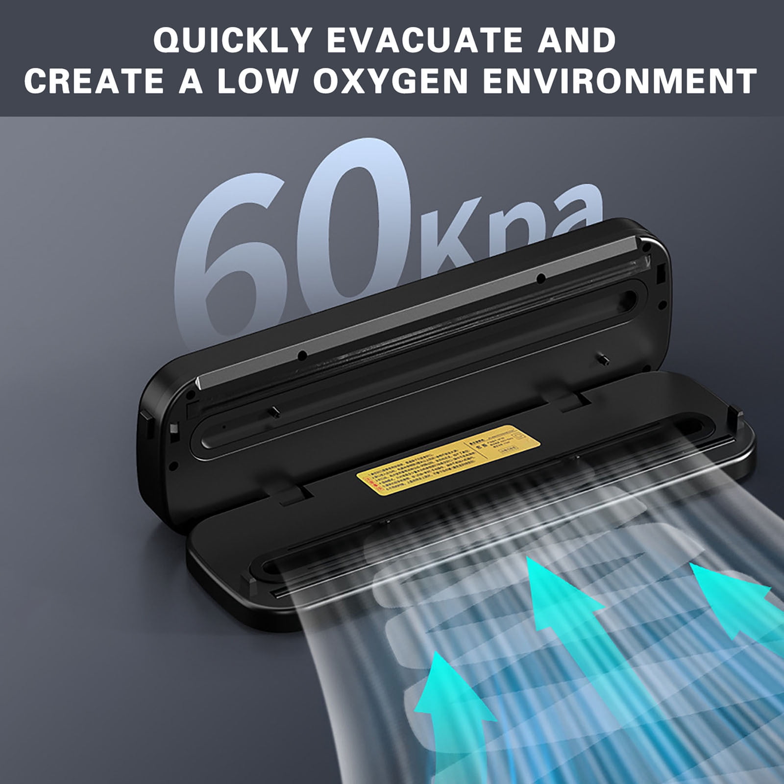 Electric Vacuum Food Sealer,Wet Dry Bag Sealing Machine,Household Food Preservation Sealer,Plastic Bag Sealer Cutter,Kitchen Vacuum Packaging Machine,Food Saver Machine,Vacuum Sealer