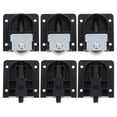 thumbnail image 1 of Miangastore Roues de Garde-Robe à Porte Coulissante 6 Pcs Plastique Noir pour Propriétaires, 1 of 8