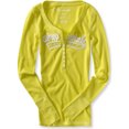 thumbnail image 1 of Aeropostale Camiseta Henley Térmica de Manga Larga para Mujer, Verde, XS, 1 of 1