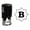 Black, variant on Printtoo R-40 Octagon Celtic Swirl Frame Alphabet B Monogram Self Inking Rubber Stamp Office Stationary