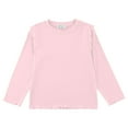 thumbnail image 4 of Kogui Girls Shirts Long Sleeve Girls Long Sleeve Workout Tops Shirts Crew Neck Graphic Clothes Kids Baggy Winter Clothing Size 6-7 (Light Pink,6-7 Years), 4 of 4