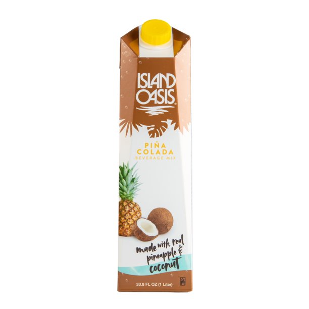 Island Oasis Pina Colada Fruit Puree Beverage Mix, 1 Ltr