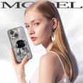 thumbnail image 6 of for iPhone 14 Plus Case Astronaut, Clear Cases for iPhone 14 Plus with Glitter Paper & Spaceman Stand, Women Girls Cute Electroplated Sparkly Space Phone Cover for 14 Plus Silver, 6 of 11