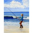 thumbnail image 1 of Betsy Drake KT1117 Surf Fishing Kitchen Towel, 1 of 1