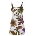 thumbnail image 5 of Clearance Under 5$! Women's Summer Comfortable Casual Suspender Printing Shorts Pocket Jumpsuit Shorts with Pockets 2025 Clothes, 5 of 5