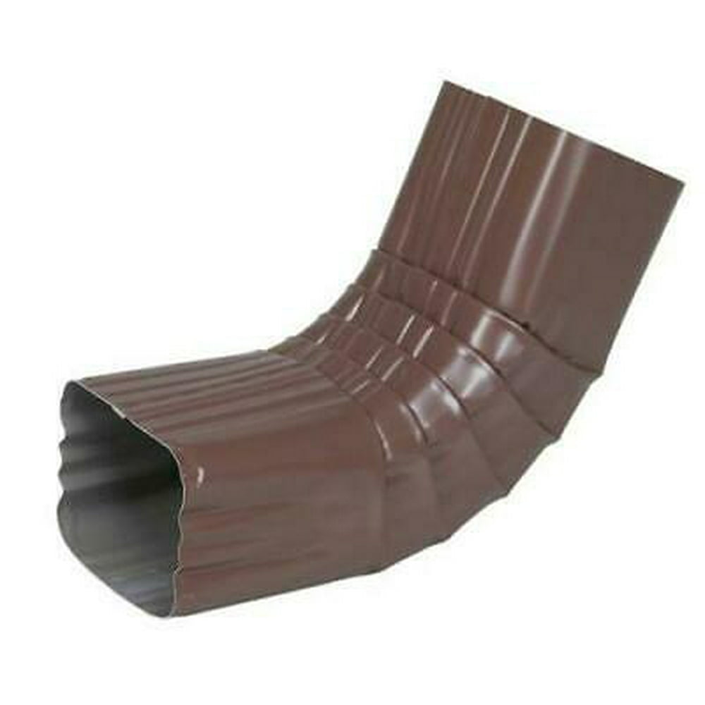 Amerimax 3 in. H x 4 in. W x 4 in. L Brown Aluminum A Gutter Elbow
