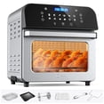 thumbnail image 1 of WHALL Freidora de aire, horno freidora de aire 5.5QT con pantalla táctil digital LED, funciones de cocción 12 en 1 freidoras de aire, cesta apta para lavavajillas, acero inoxidable/BS, 1 of 5