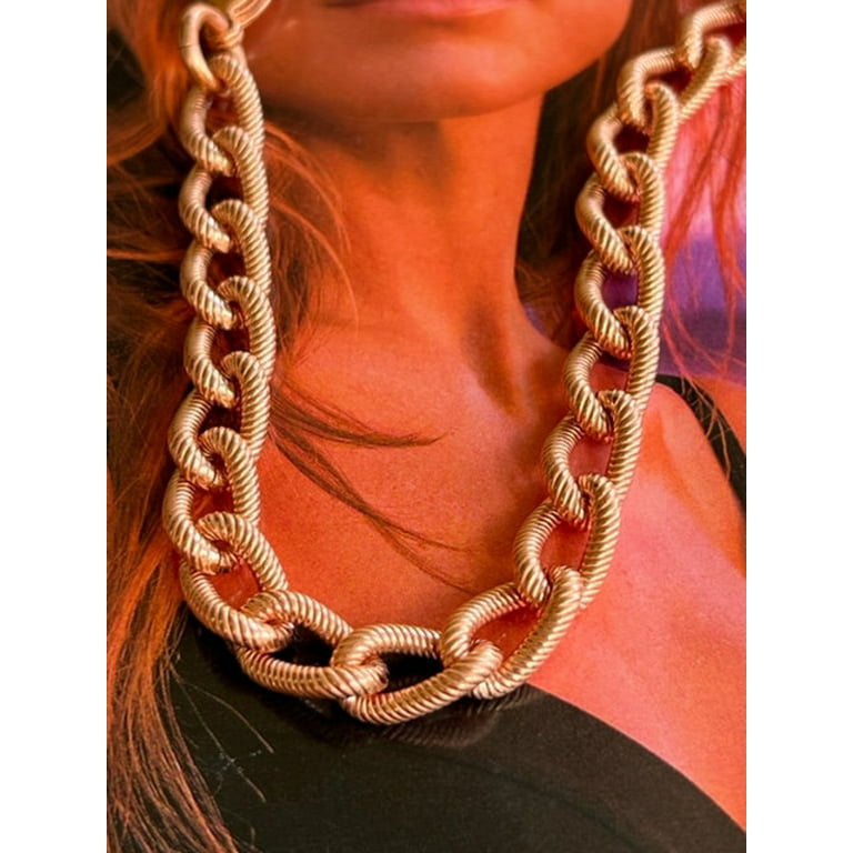 20 Inch Length Solid Copper Chain CN715G - 5/16 of an inch wide