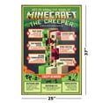 thumbnail image 3 of Minecraft - Framed Gaming Poster (The Creeper - Creepy BehaVIor) (Size: 24" X 36") (Shiny Copper Aluminum Frame), 3 of 6