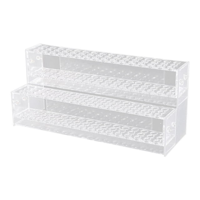 Portalápices de escritorio perfecl Soporte para brochas de maquillaje 2 capas 96 agujeros