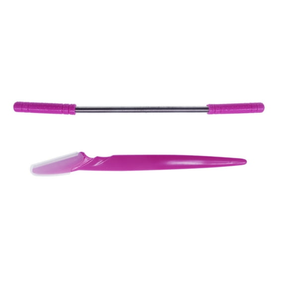 TureClos Eyebrow Stencil Reusable Shapers Hair Removal Template Face Threading Tool Shavers Folding Eyebrows Trimmer Makeup Tool for Girl Pink