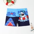 thumbnail image 2 of Xudanell Boys Swim Trunks Toddler Stretch Swim Shorts Quick Dry Kids Swim Cap Bathing Suit Boys Swim Set, 2 of 6