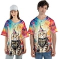 thumbnail image 4 of Hello 2025 Scottish Fold Celebrates Happy New Year Firework Balloon All Over Print 3D Baseball Shirt Cat Lover Kitten Owner Gifts Softball Sport - 02024, 4 of 6