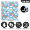 thumbnail image 3 of Dishwasher Magnet Cover Magnetic Fridge Door Cover Home Kitchen Decor Cartoon Rainbow and Cloud 23"x 26", 3 of 6