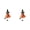 Orange, variant on Halloween Witch Doll Decor with Broomstick for Indoor Outdoor Party Decoration, 9.4 Inch Hanging Witch Figurine for Home Display (Purple)