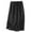Black, variant on Women's Linen Maxi Skirt High Waist Drawstring Slit Long Skirt with Pocket Summer Casual Resort Beach Daywear Elegant Skirt