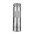 thumbnail image 1 of Graflsoa 12 LED UV Flashlight for Nail Polish Curing & Fluorescent Detection, Durable Aluminum Alloy, 395nm Wavelength, Portable Design, Battery Not Included, Silver Finish, 1 of 6