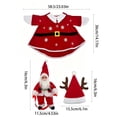 thumbnail image 3 of Christmas Porch Goose Outfits, 23 Inch Santa Set with Attachable Figure And Hat for Christmas Decorations Outdoor Front Porch Lawn And Yard Display, 3 of 7