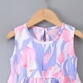 thumbnail image 5 of Loopsun Toddler Girls Dress, Summer Toddler Girls Sleeveless Print Flying Sleeve Dress, 5 of 5