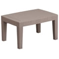 thumbnail image 1 of Afuera Living Wicker Plank Top Patio Coffee Table in Light Gray, 1 of 8