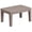 Light Gray, variant on Afuera Living Wicker Plank Top Patio Coffee Table in Light Gray