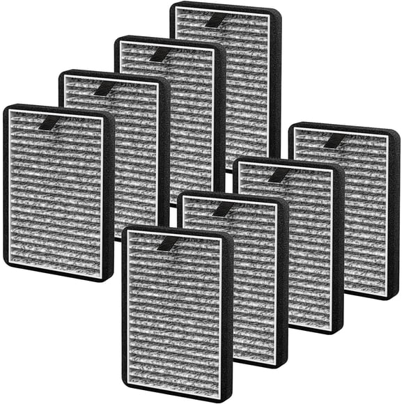 8 Pack DSTx HEPA + Carbon Filters Replacement Compatible with Clarifion DSTx Mini Personal Portable Air Purifiers for Home, Bedroom and Pets, Works for Dust, Smoke,Odors and Airborne Particles