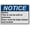 Warning Sign 1, variant on Not a Normal Exit Office Entrance Sign, Industrial Not An Exit Sign 8"x12" UV Resistant for Indoor Outdoor Workplace