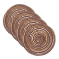 thumbnail image 1 of Uxcell 4 Pcs Manteles Individuales Redondos Tejidos, Mantel Lavable de 7 Pulgadas Resistente al Calor, Mantel Decorativo para Mesa de Comedor de Cocina, Marrón Gradiente, 1 of 7
