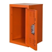 Hallowell Kid Mini Locker, 15"W x 15"D x 24"H, 728 Hoop (orange), Single Tier, 1-Wide, Knock-Down