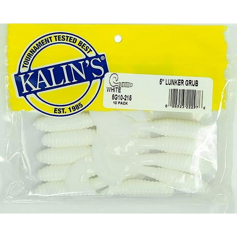 Kalin's 5 Lunker Grub White