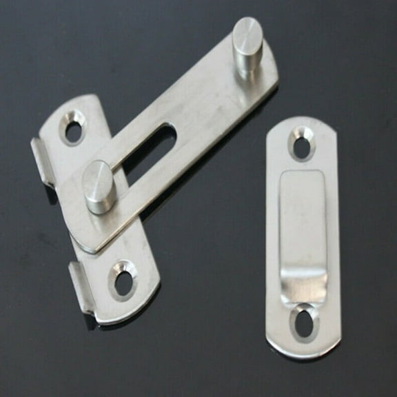 Stainless Steel Hasp Latch Lock Sliding Door Window Cabinet Locks Home Hotel Security Latch Pull Cabinet Latch Home Hardware