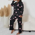 thumbnail image 6 of HaoXianJian Womens Pajama Sets Long Sleeve Printed Lounge Set Two Piece Outfits Plus Size XL-5XL, 6 of 6