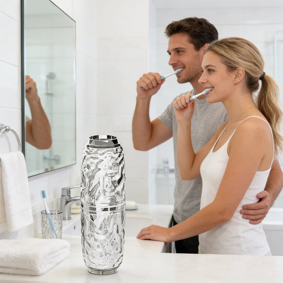 Weloille Ensemble de Gobelets pour Rince-Bouche 2 Pcs, Gobelets Porte-Brosse à Dents de Qualité Alimentaire Incassables, Bord Lisse Gobelets de Salle de Bain Sans BPA, pour Salle de Bain, Salle d'Eau, Famille et Usage Quotidien en Soins Buccodentaires