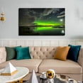 thumbnail image 3 of Beautiful Aurora Morning Wall Art Aurora Borealis Picture Canvas Art Northern Lights Framed Painting Wall Decor For Home Office Bedroom Livingroom Reeady to Hang, 3 of 6