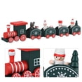 thumbnail image 1 of Juguete de Trenes de Madera ANGGREK Juguete de Navidad de Dibujos Animados Color Rojo Blanco Verde, 1 of 8