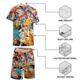 thumbnail image 3 of My Hero Academia Boys Short Sleeve Mesh T-Shirt And Shorts Outfit Set Summer Clothes Set for Kids, 3 of 7
