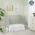 Dream On Me Edgewood 4in1 Convertible Mini Crib, Cool Grey