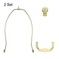 thumbnail image 4 of Uxcell 11 Inch Lamp Harp Kit with Finial Lamp Shade Holder Gold Tone 2 Set, 4 of 6