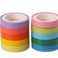 thumbnail image 2 of Bewildely Cinta adhesiva adhesiva de 10 rollos, fácil de impermeabilizar para álbumes de recortes, amplia gama de usos, colores disponibles Artesanía, 2 of 6